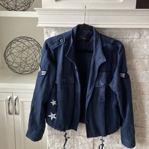 RAILS navy light bomber jacket